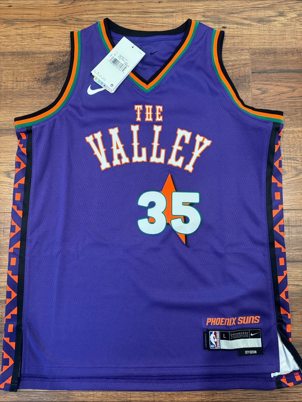 BRAND NEW! Nike Phoenix Suns Kevin Durant Swingman City Edition Jersey Sz: YL